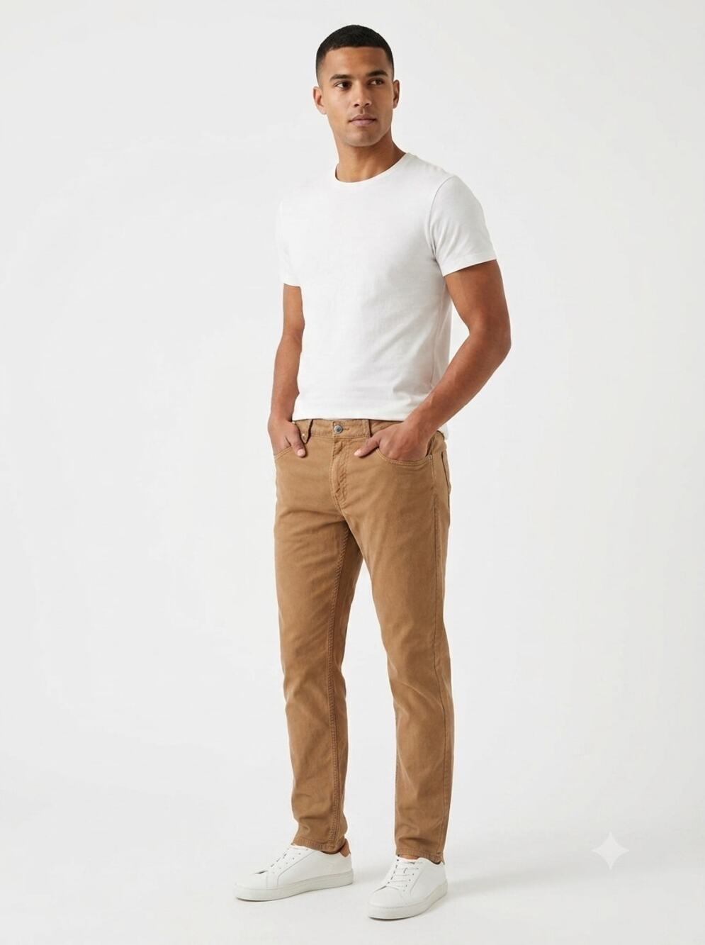 Peter Millar Chino Pants 35/32 Mens Brown Corduroy Straight Leg Stretch Outdoor